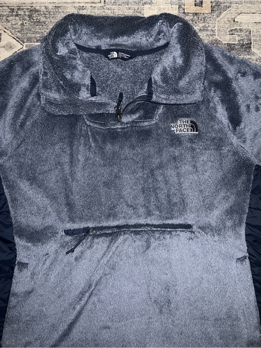 The North Face Plush Campshire Fleece Pullover - blue/Gray